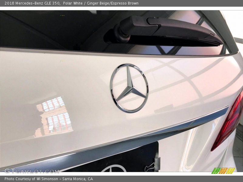 Polar White / Ginger Beige/Espresso Brown 2018 Mercedes-Benz GLE 350