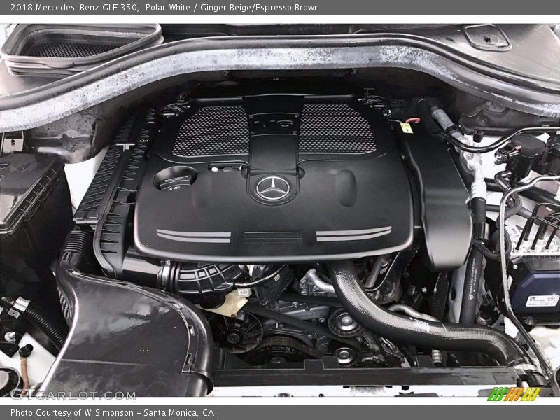 Polar White / Ginger Beige/Espresso Brown 2018 Mercedes-Benz GLE 350