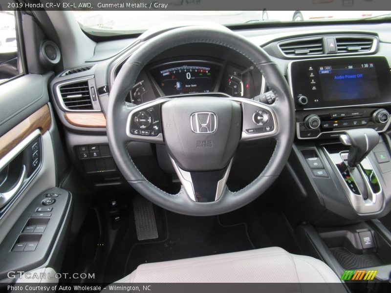 Gunmetal Metallic / Gray 2019 Honda CR-V EX-L AWD