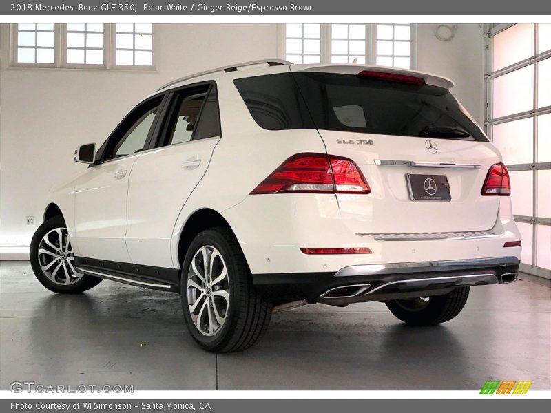Polar White / Ginger Beige/Espresso Brown 2018 Mercedes-Benz GLE 350