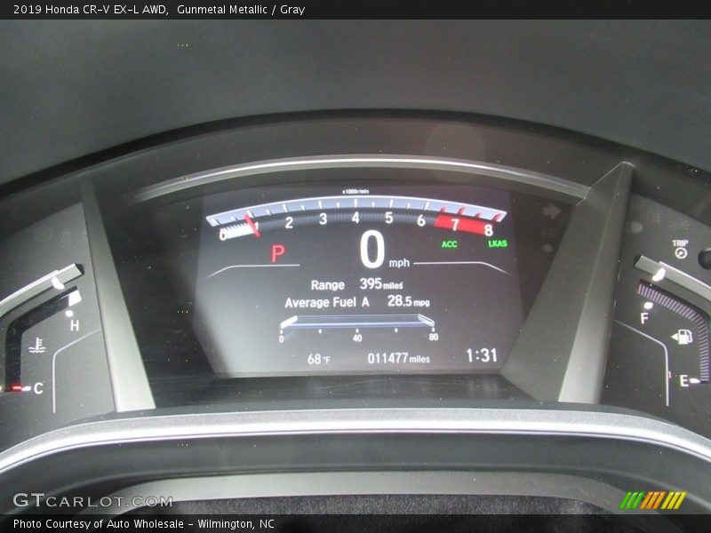 Gunmetal Metallic / Gray 2019 Honda CR-V EX-L AWD