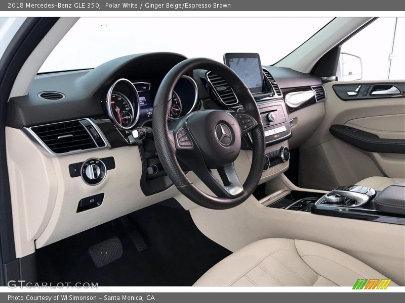 Polar White / Ginger Beige/Espresso Brown 2018 Mercedes-Benz GLE 350