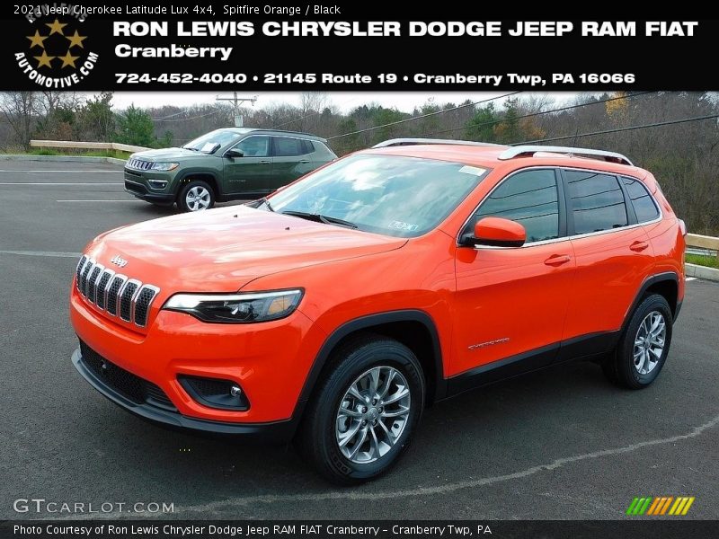 Spitfire Orange / Black 2021 Jeep Cherokee Latitude Lux 4x4