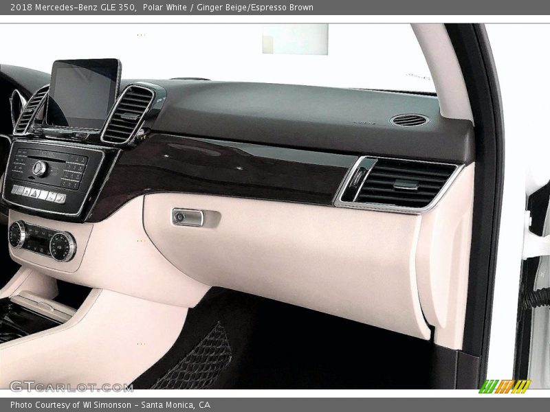 Polar White / Ginger Beige/Espresso Brown 2018 Mercedes-Benz GLE 350