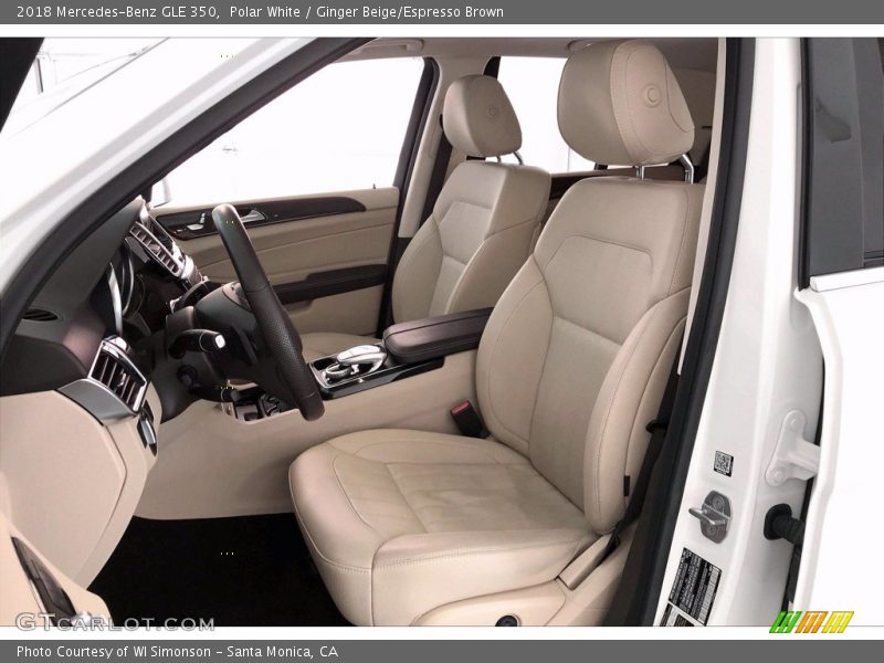 Polar White / Ginger Beige/Espresso Brown 2018 Mercedes-Benz GLE 350