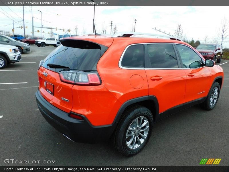 Spitfire Orange / Black 2021 Jeep Cherokee Latitude Lux 4x4