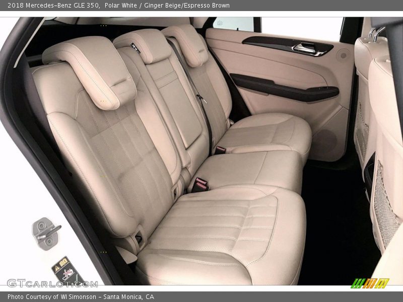 Polar White / Ginger Beige/Espresso Brown 2018 Mercedes-Benz GLE 350