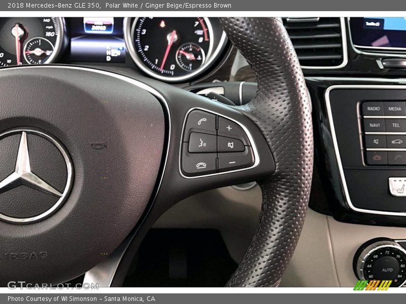 Polar White / Ginger Beige/Espresso Brown 2018 Mercedes-Benz GLE 350