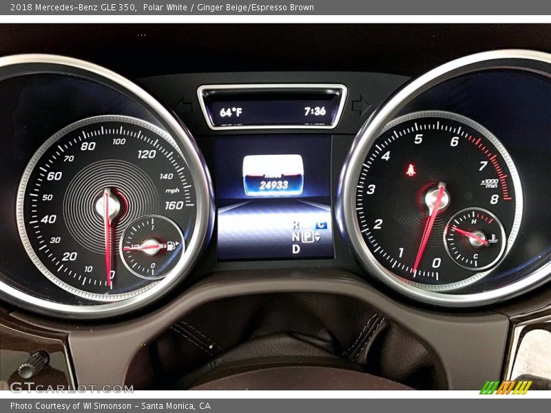 Polar White / Ginger Beige/Espresso Brown 2018 Mercedes-Benz GLE 350