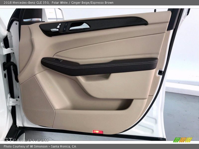 Polar White / Ginger Beige/Espresso Brown 2018 Mercedes-Benz GLE 350