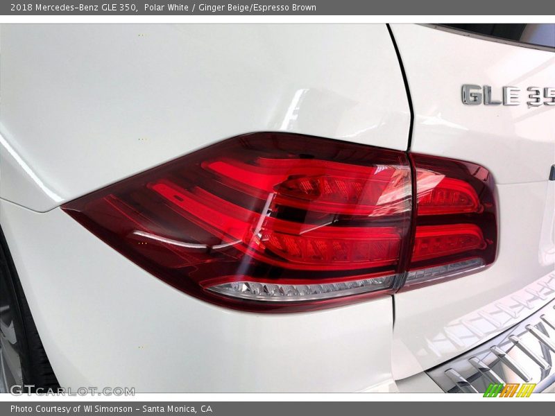 Polar White / Ginger Beige/Espresso Brown 2018 Mercedes-Benz GLE 350