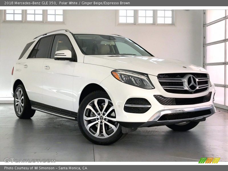Polar White / Ginger Beige/Espresso Brown 2018 Mercedes-Benz GLE 350