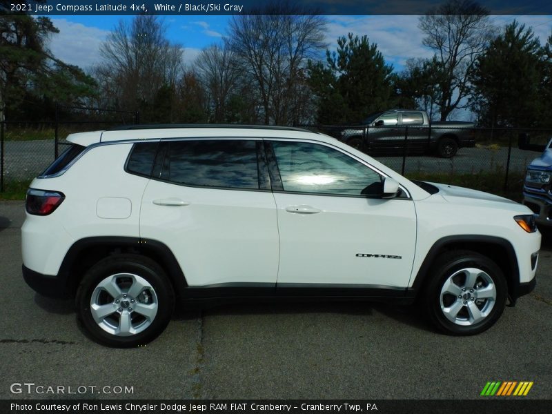 White / Black/Ski Gray 2021 Jeep Compass Latitude 4x4