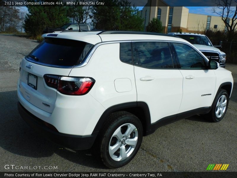 White / Black/Ski Gray 2021 Jeep Compass Latitude 4x4