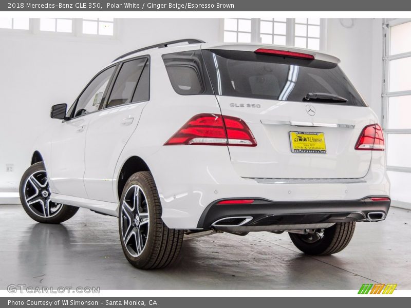 Polar White / Ginger Beige/Espresso Brown 2018 Mercedes-Benz GLE 350