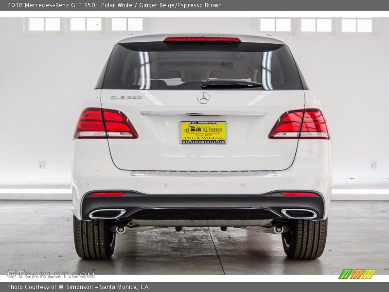 Polar White / Ginger Beige/Espresso Brown 2018 Mercedes-Benz GLE 350