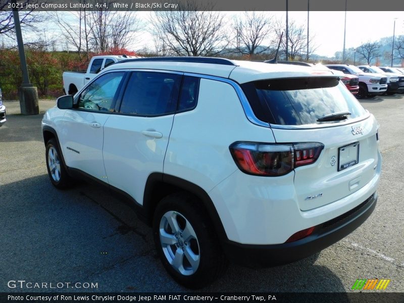 White / Black/Ski Gray 2021 Jeep Compass Latitude 4x4