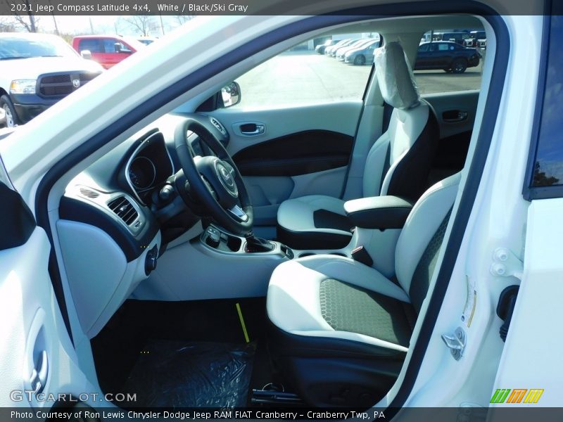 White / Black/Ski Gray 2021 Jeep Compass Latitude 4x4