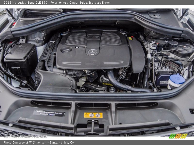 Polar White / Ginger Beige/Espresso Brown 2018 Mercedes-Benz GLE 350