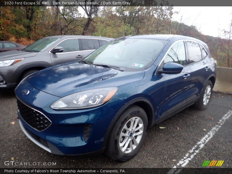Dark Persian Green Metallic / Dark Earth Gray 2020 Ford Escape SE 4WD