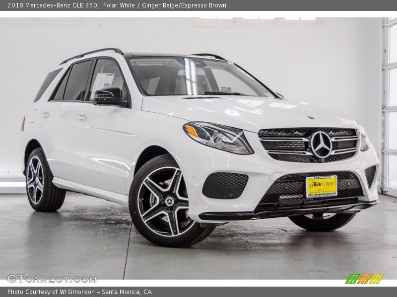 Polar White / Ginger Beige/Espresso Brown 2018 Mercedes-Benz GLE 350