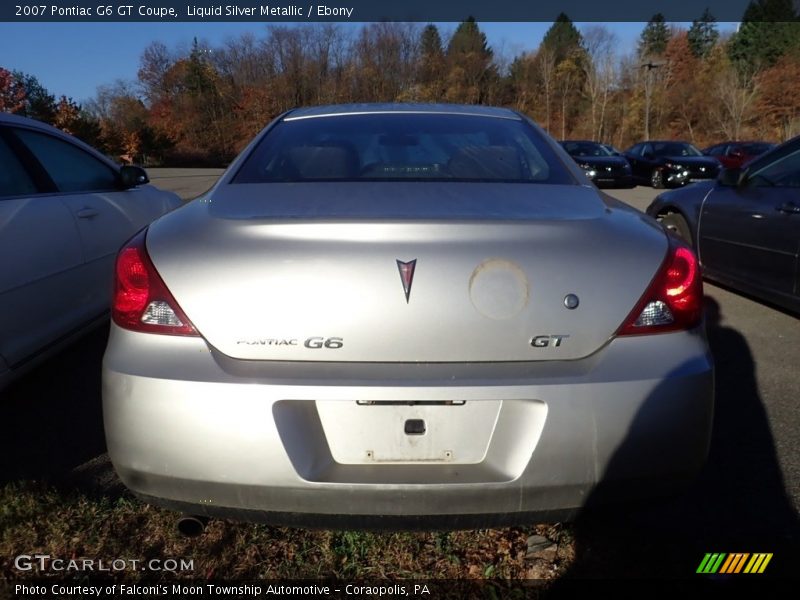 Liquid Silver Metallic / Ebony 2007 Pontiac G6 GT Coupe