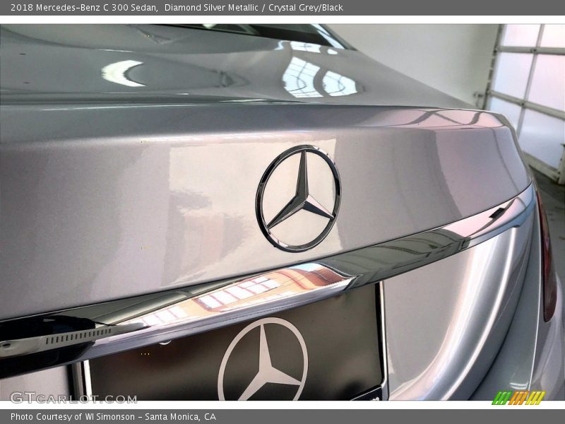 Diamond Silver Metallic / Crystal Grey/Black 2018 Mercedes-Benz C 300 Sedan