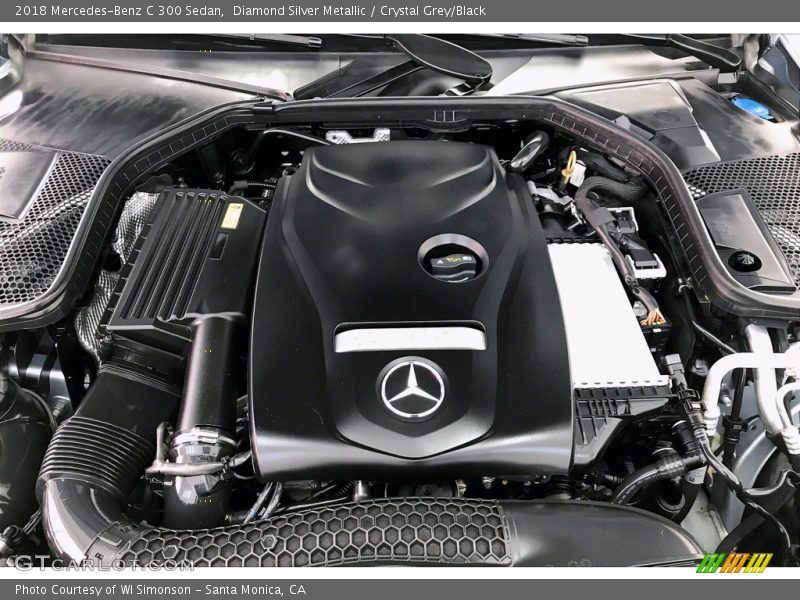 Diamond Silver Metallic / Crystal Grey/Black 2018 Mercedes-Benz C 300 Sedan