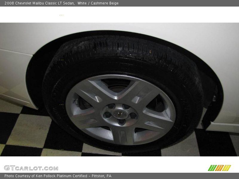 White / Cashmere Beige 2008 Chevrolet Malibu Classic LT Sedan