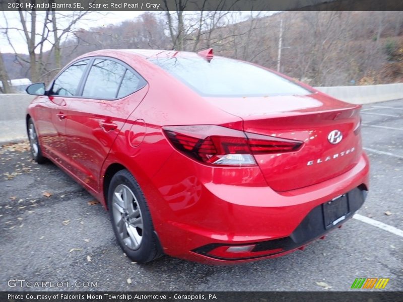 Scarlet Red Pearl / Gray 2020 Hyundai Elantra SEL