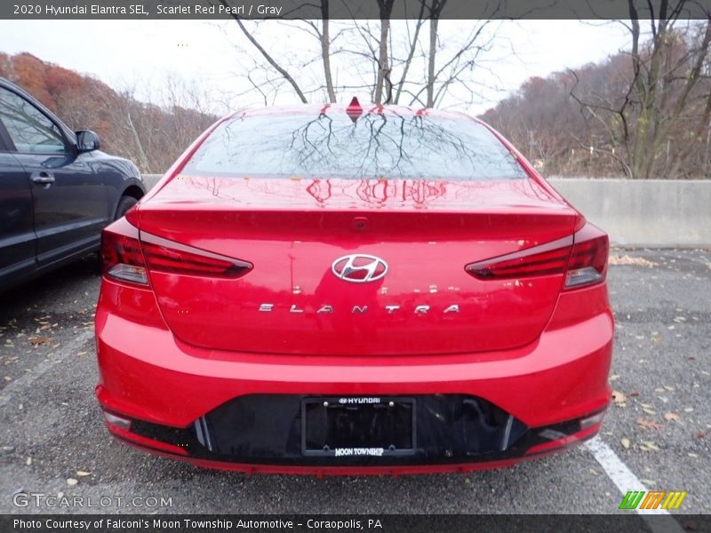 Scarlet Red Pearl / Gray 2020 Hyundai Elantra SEL