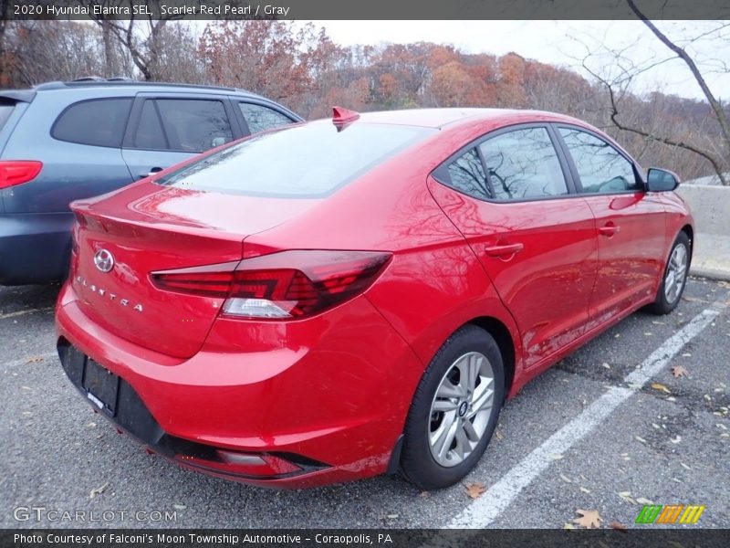 Scarlet Red Pearl / Gray 2020 Hyundai Elantra SEL