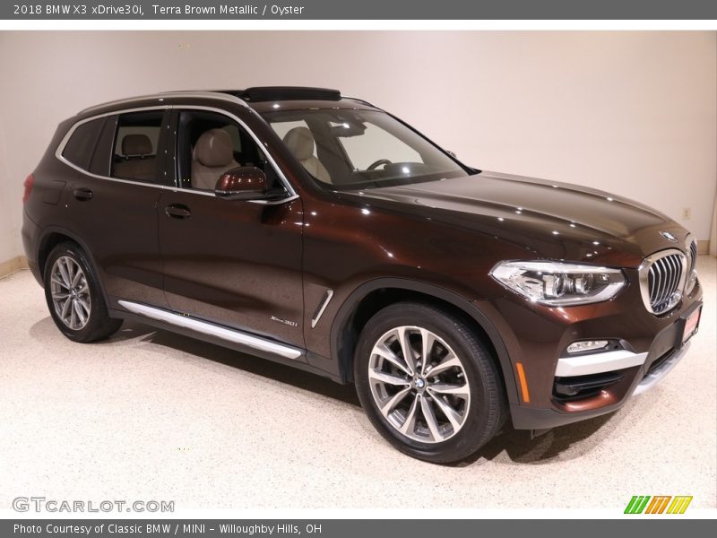 Terra Brown Metallic / Oyster 2018 BMW X3 xDrive30i