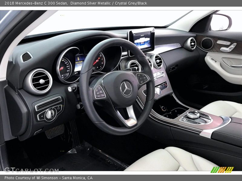 Diamond Silver Metallic / Crystal Grey/Black 2018 Mercedes-Benz C 300 Sedan