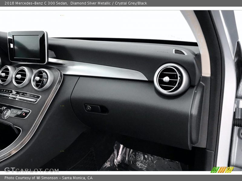 Diamond Silver Metallic / Crystal Grey/Black 2018 Mercedes-Benz C 300 Sedan