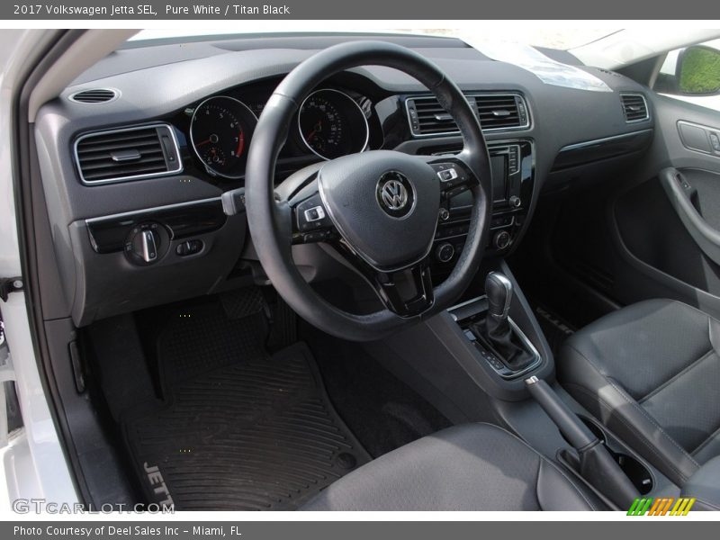 Front Seat of 2017 Jetta SEL
