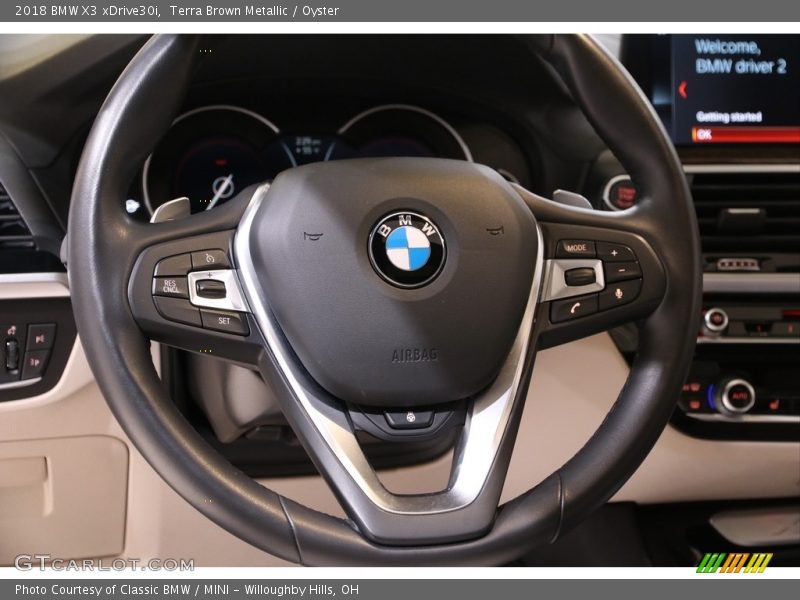 Terra Brown Metallic / Oyster 2018 BMW X3 xDrive30i