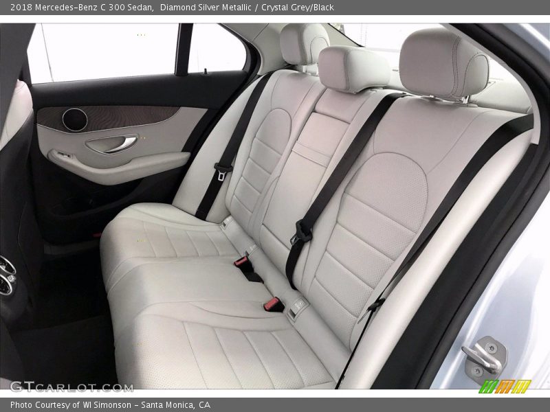 Diamond Silver Metallic / Crystal Grey/Black 2018 Mercedes-Benz C 300 Sedan