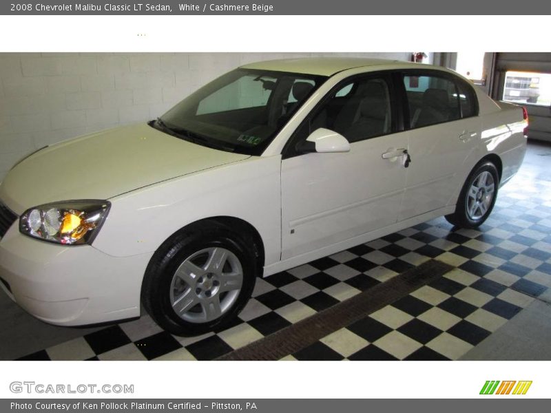 White / Cashmere Beige 2008 Chevrolet Malibu Classic LT Sedan