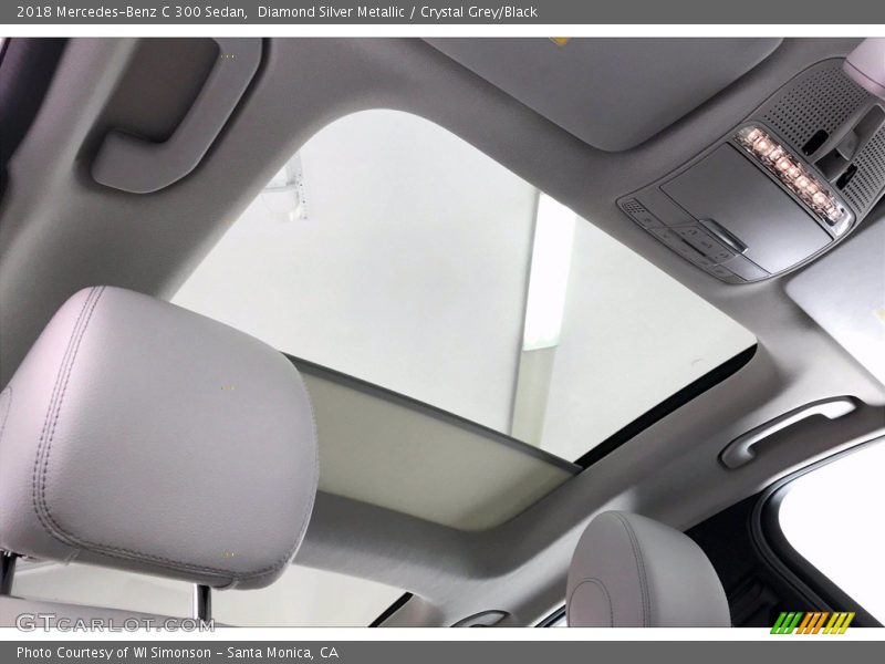 Diamond Silver Metallic / Crystal Grey/Black 2018 Mercedes-Benz C 300 Sedan