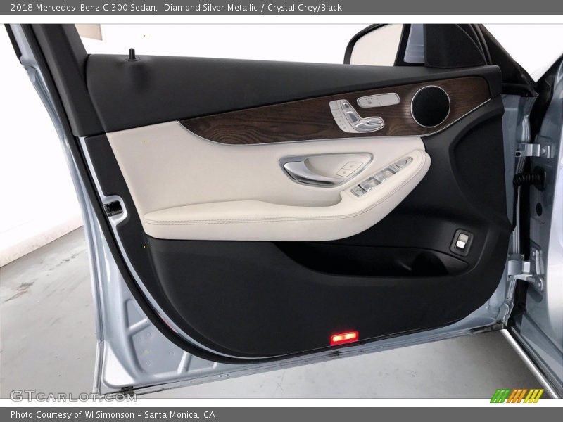 Diamond Silver Metallic / Crystal Grey/Black 2018 Mercedes-Benz C 300 Sedan