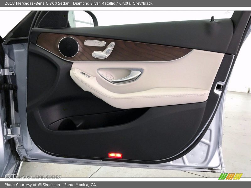 Diamond Silver Metallic / Crystal Grey/Black 2018 Mercedes-Benz C 300 Sedan