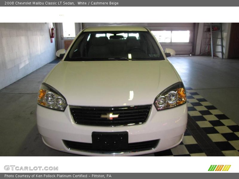 White / Cashmere Beige 2008 Chevrolet Malibu Classic LT Sedan