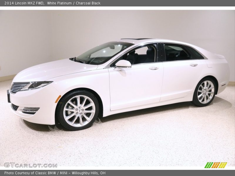 White Platinum / Charcoal Black 2014 Lincoln MKZ FWD