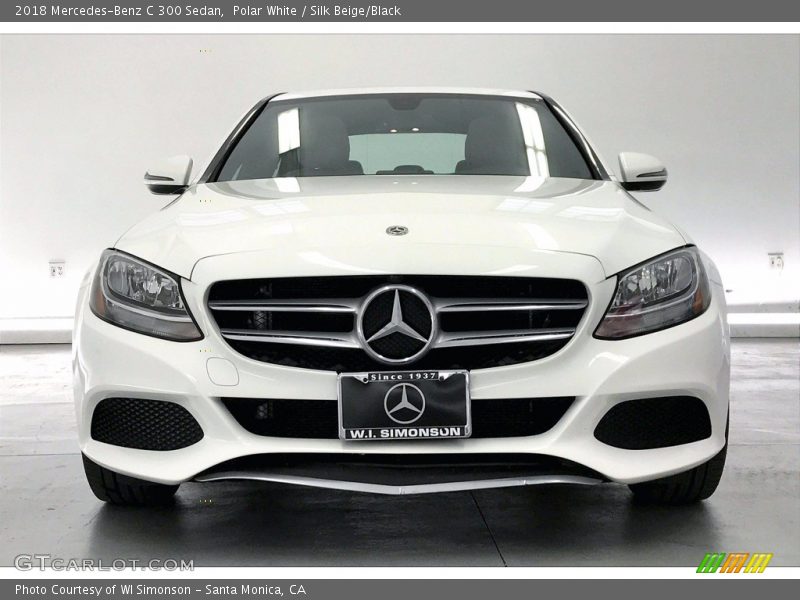 Polar White / Silk Beige/Black 2018 Mercedes-Benz C 300 Sedan