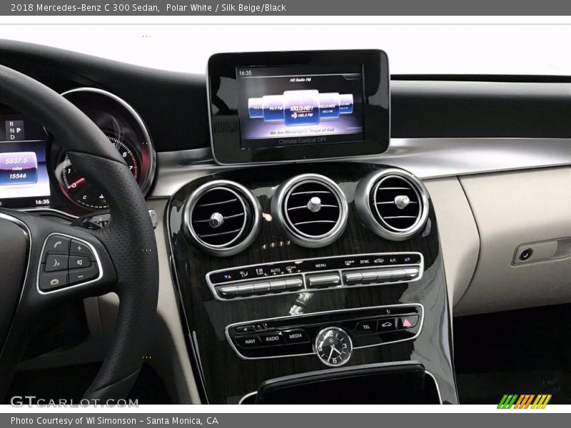 Polar White / Silk Beige/Black 2018 Mercedes-Benz C 300 Sedan
