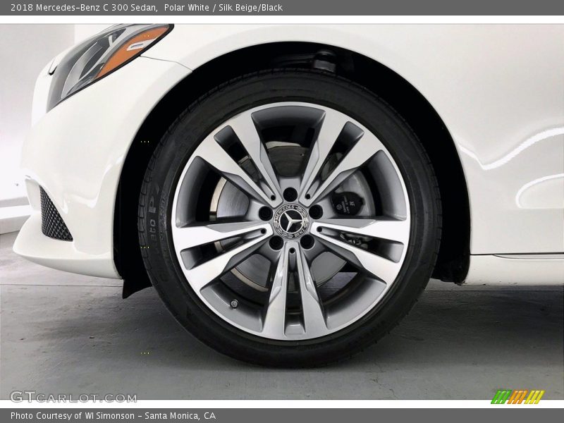 Polar White / Silk Beige/Black 2018 Mercedes-Benz C 300 Sedan