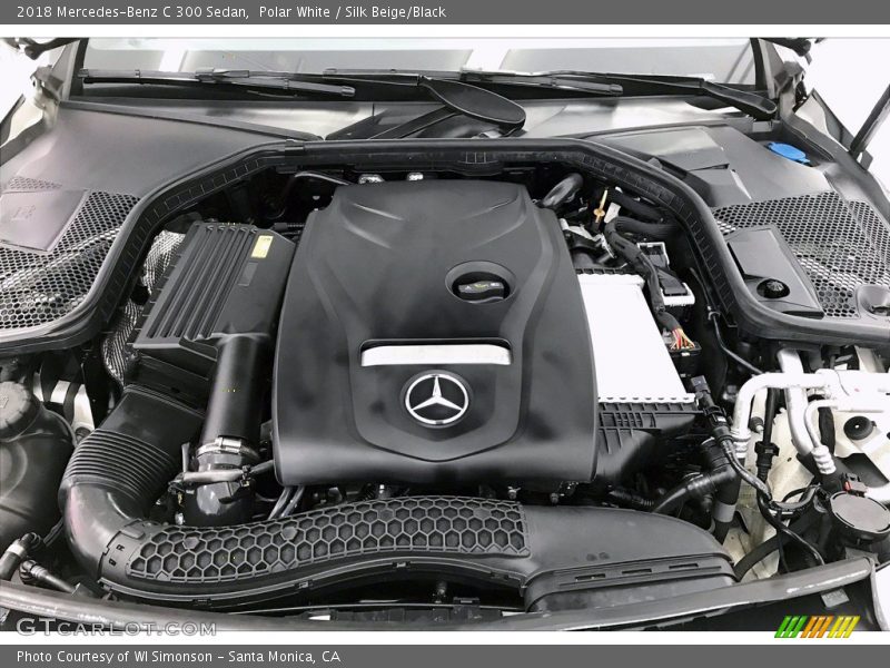 Polar White / Silk Beige/Black 2018 Mercedes-Benz C 300 Sedan