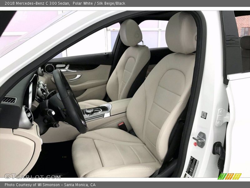 Polar White / Silk Beige/Black 2018 Mercedes-Benz C 300 Sedan