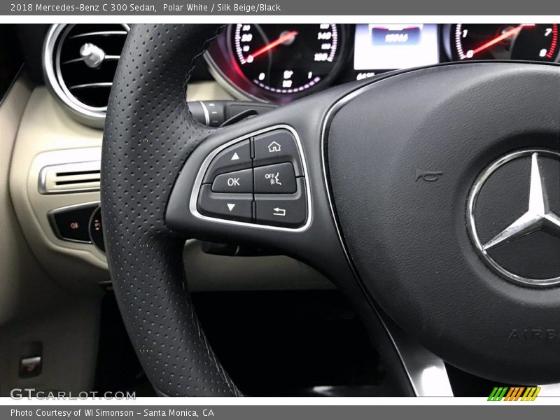 Polar White / Silk Beige/Black 2018 Mercedes-Benz C 300 Sedan